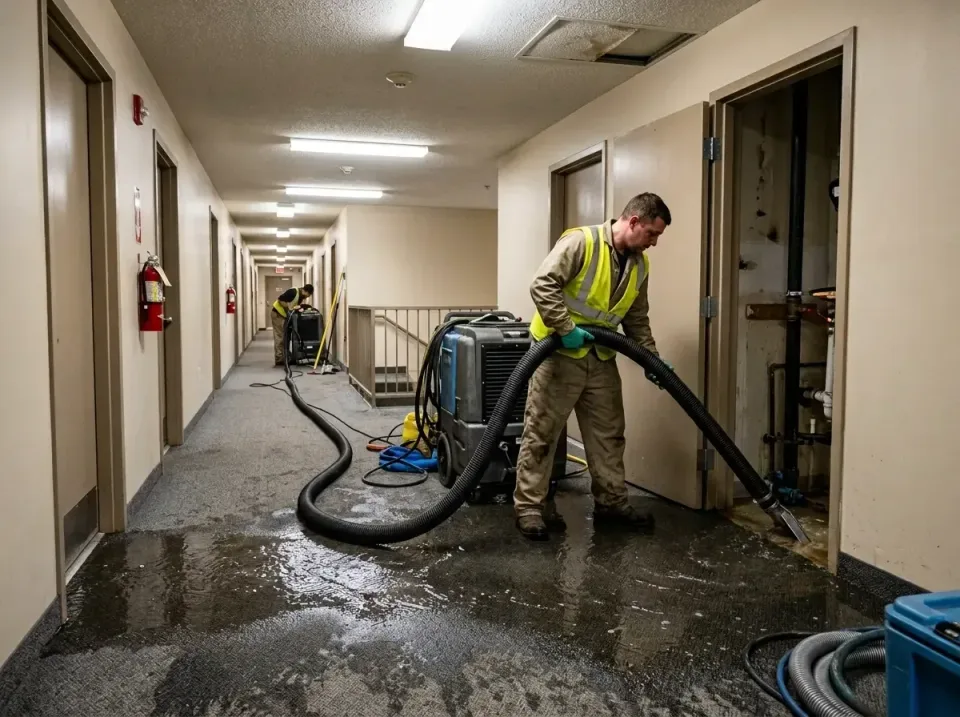 multi-unit-apartment-hallway-f-005 — frequently asked questions, Emergency Burst Pipe Water Extraction & Removal in Clarendo…